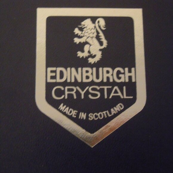 Vtg Boxed 4 Edinburgh Crystal Tumbler Whiskey Glasses 1986 Commonwealth Scotland - Picture 9 of 10
